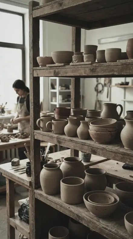 Silver Plate applied to The glaze, cool and clean